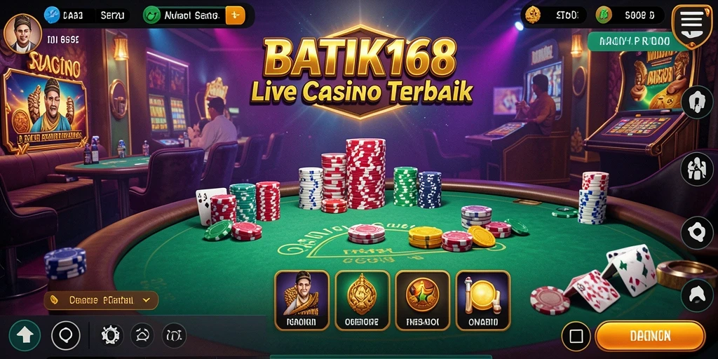 Tampilan utama gameplay Live Casino di BATIK168 yang menarik.