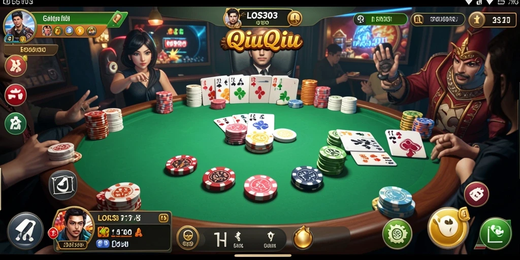 Gameplay seru QiuQiu di LOS303 yang penuh strategi.
