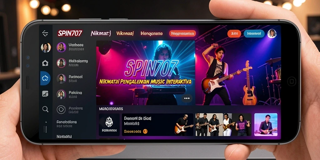 Screenshot gameplay SPIN707 menampilkan pengguna menikmati permainan musik.